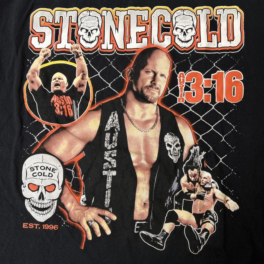 Stone Cold Steve Austin Austin 3:16 T Shirt Mens Medium Black